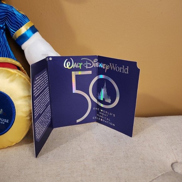 Disney Mickey Mouse Main Attraction Plush Dumbo The Flying Elephant WDW 50th - Picture 11 of 11